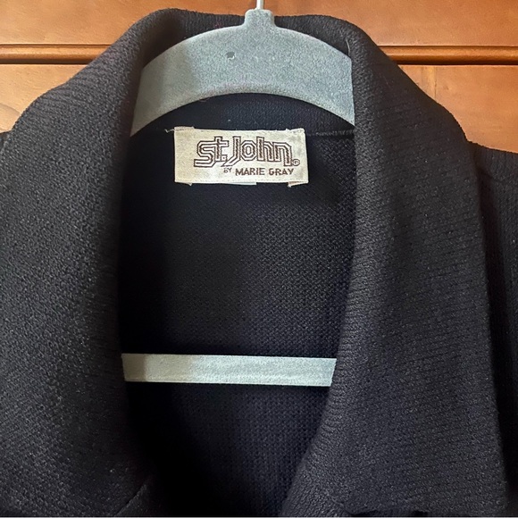 St.John Knit Black Dress Size 14 - Picture 4 of 4